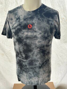 Primitive Skateboarding Naruto Itachi Boy's Blue Tye Dye T Shirt Large